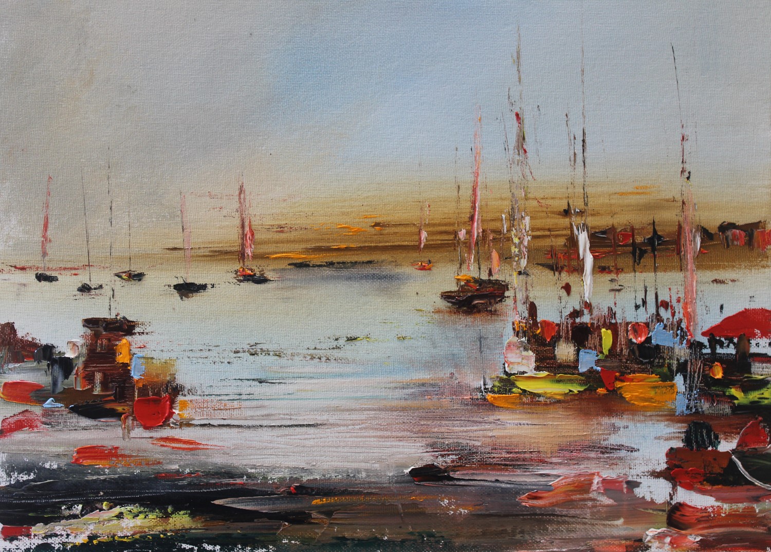 'In the Harbour' by artist Rosanne Barr